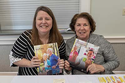 Volunteer Fair table at Senior Center